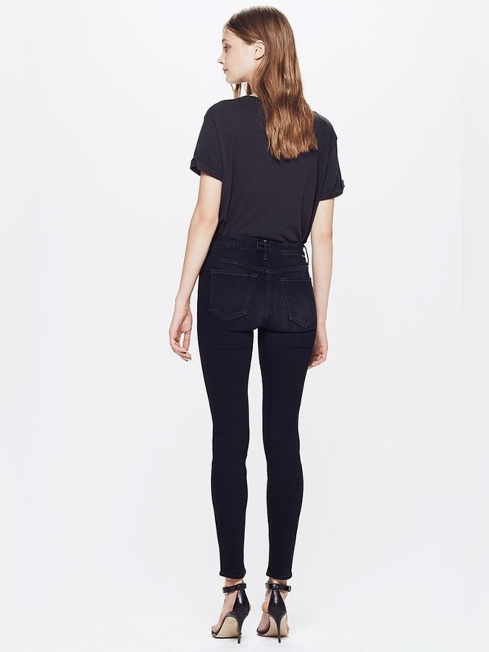 MOTHER Denim High Waisted Looker 28 6 Coffee, Tea or Me skinny dark designer - Picture 4 of 14